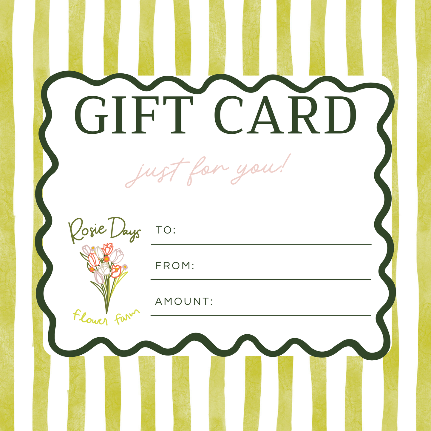 Rosie Days Flower Farm Gift Card
